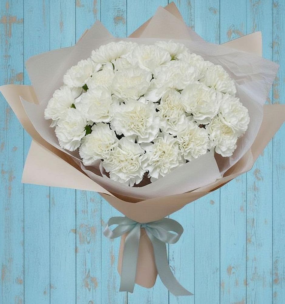 Букет цветов из: Гвоздики в Синегорском