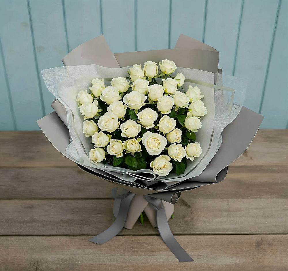 Букет Белоснежная нежность в Синегорском