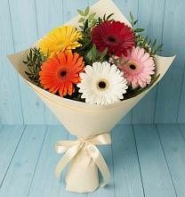 Букет цветов из:  Герберы в Синегорском