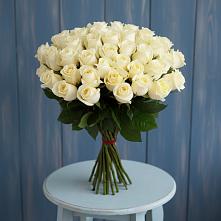 Букет 51 Белая роза Эдлесс Лав #REPLACE_PRED# Синегорском