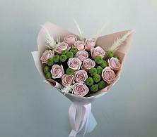 Букет цветов из:  Розы и Хризантемы #REPLACE_PRED# Синегорском