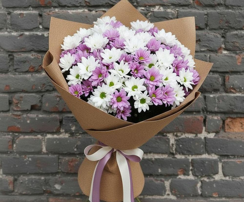 Букет цветов из: Хризантемы в Синегорском