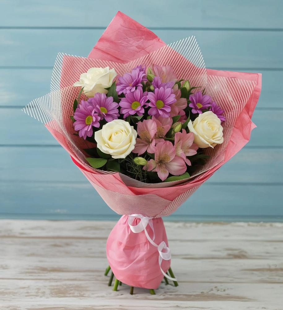 Букет цветов из: Герберы в Синегорском